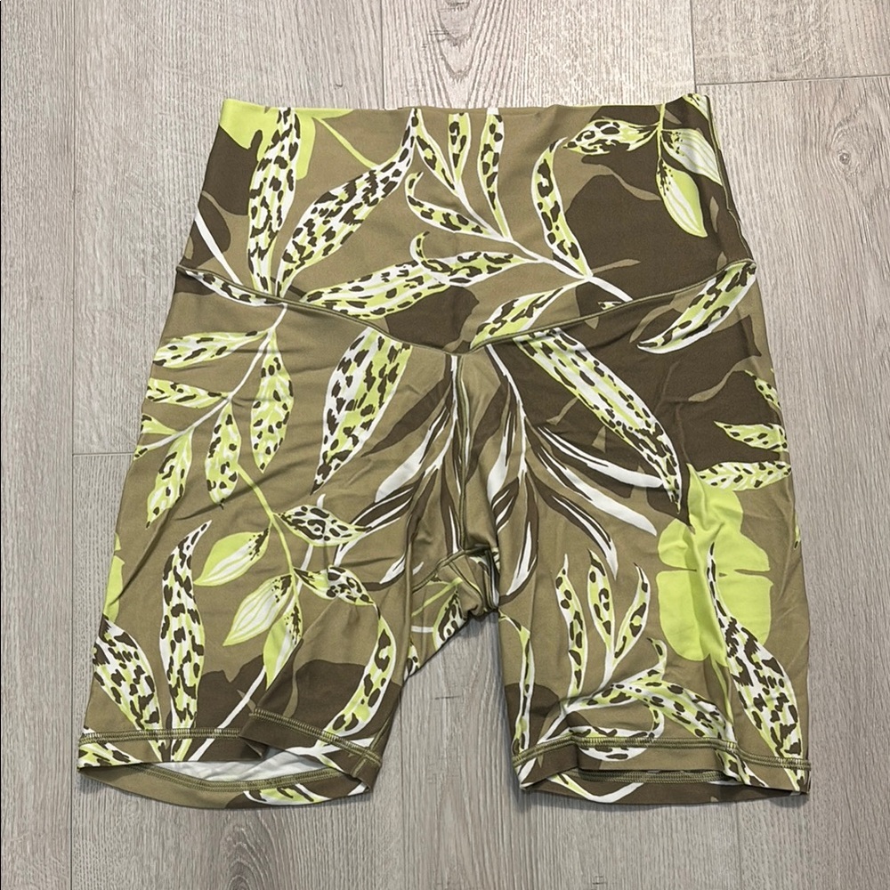 Aerie Leaf Print Biker Shorts